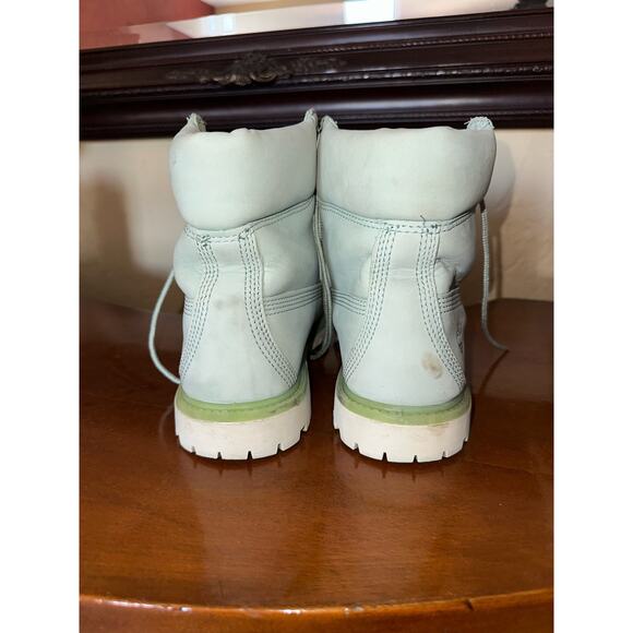 Timberland Boots Womens 8.5 M MintGreen Tiffany co. Blue - Picture 4 of 10